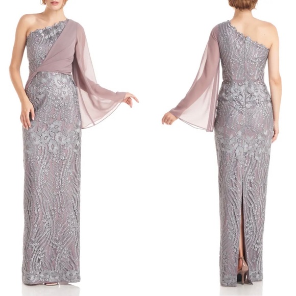 JS Collections like new Nordstrom Amari One-Shoulder Evening Gown JS COLLECTIONS - Picture 5 of 17